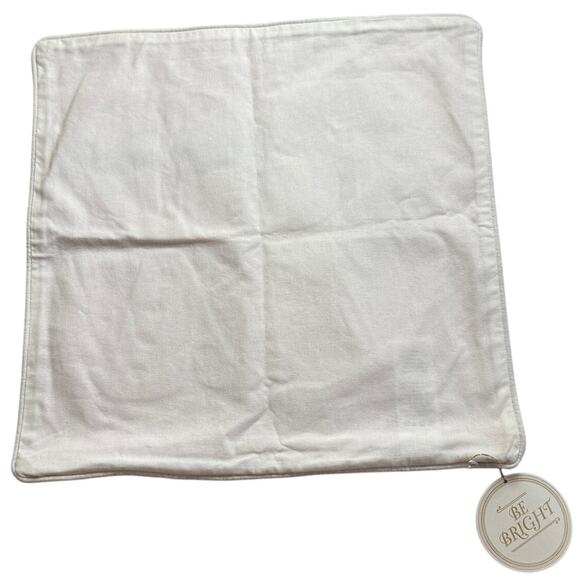 Pottery Barn Teen Jetsetter Pillow Cover Pink Square 18 x 18 Embroidered Decor - Picture 3 of 4